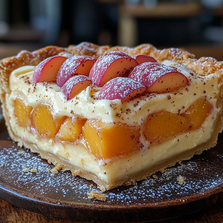 Tarte Crémeuse aux Pêches et à la Mangue : Une Recette Incroyable Ultime