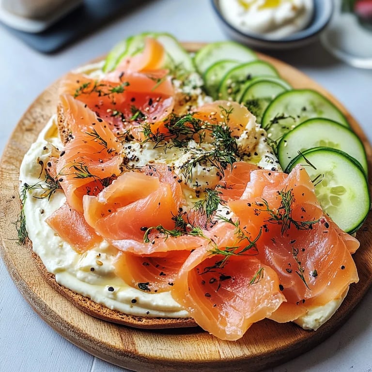 Smoked Salmon & Cream Cheese Board