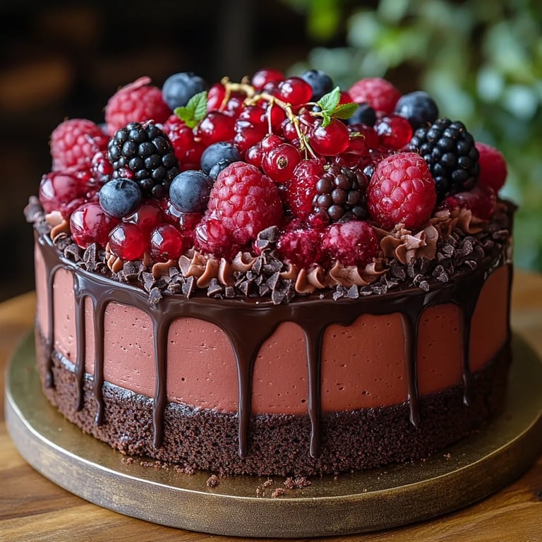Pastel de Mousse de Frambuesa y Chocolate Oscuro: Una Increíble Receta Secreta