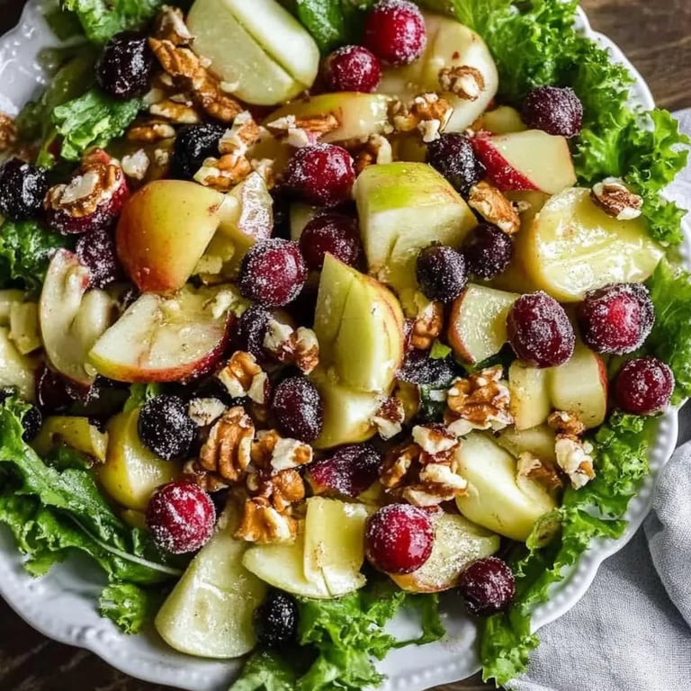 Apfel-Cranberry-Salat