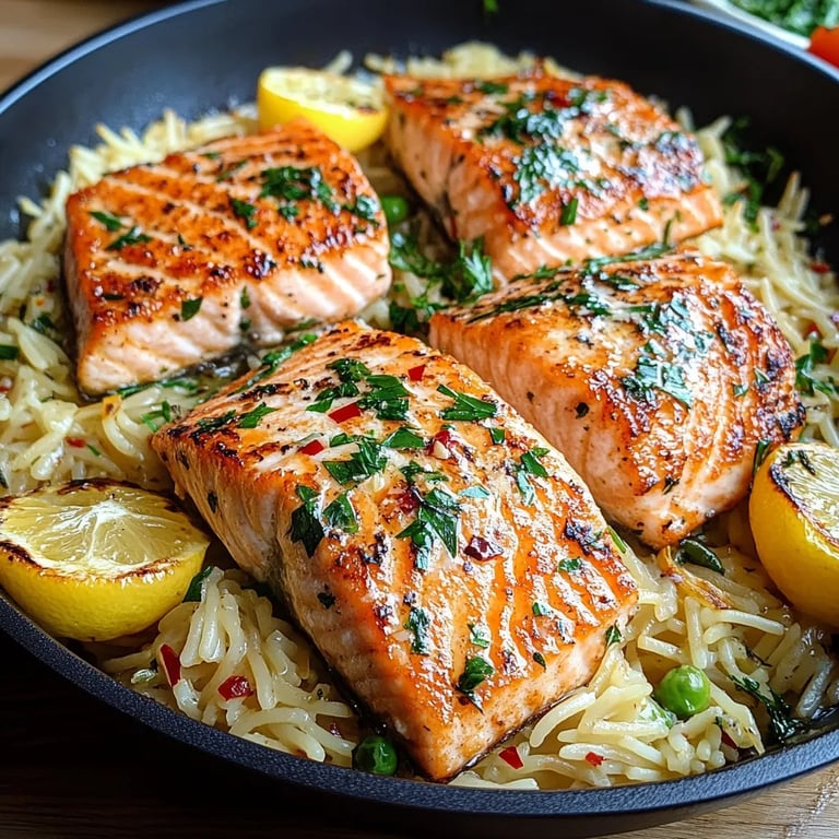 Salmon with Lemon Orzo: An Incredible Ultimate Recipe