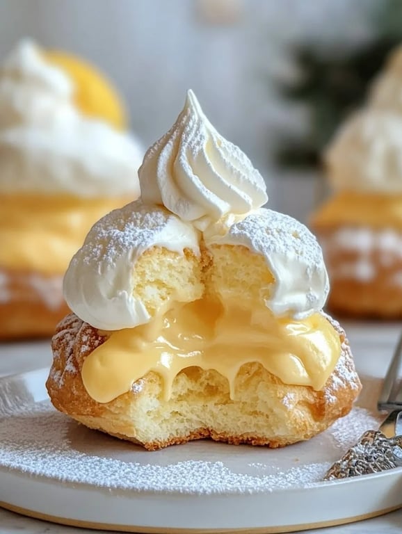 Springtime Lemon Cream Puffs
