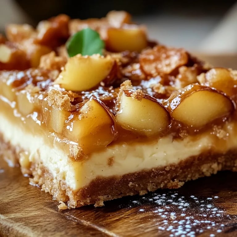 Caramel Apple Cheesecake Bars