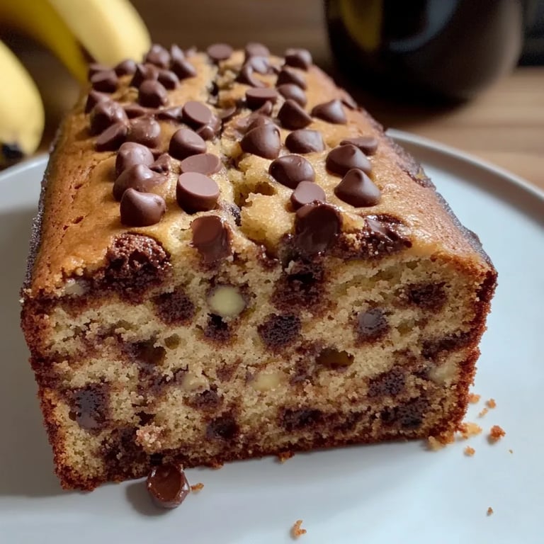 EASY Chocolate Chip Banana Bread