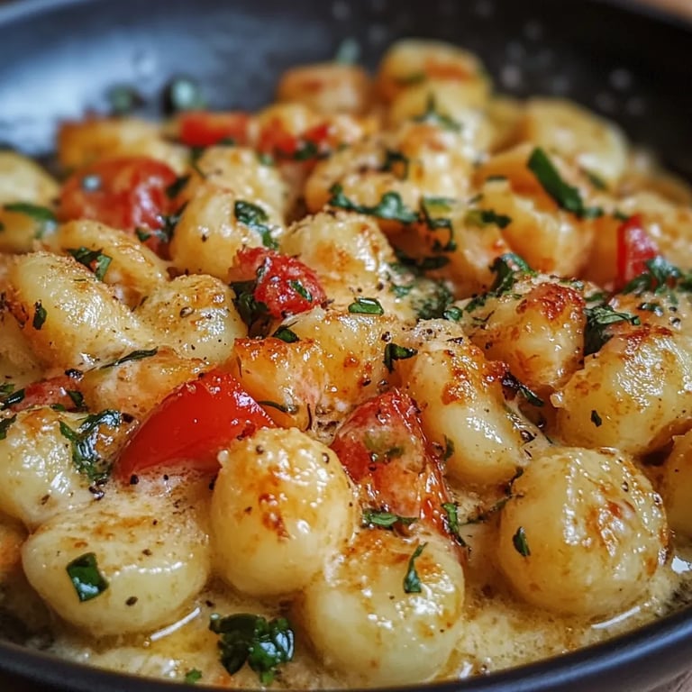 Cremige Gnocchi-Pfanne mit Gemüse