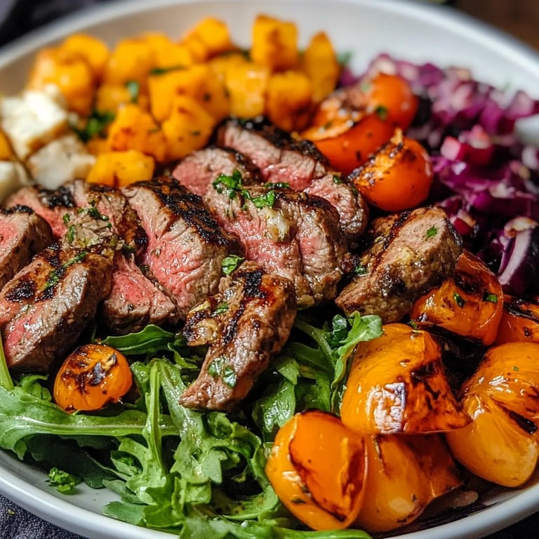 Fall Harvest Steak Salad