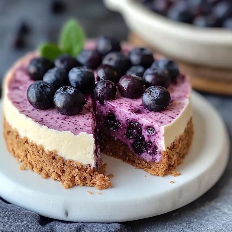 Blueberry Crumble Cheesecake