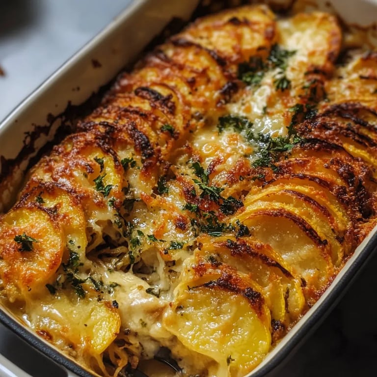 Cheesy Root Vegetable Gratin