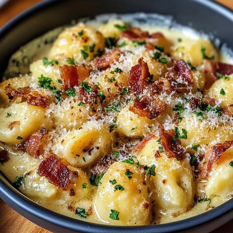 Gnocchi Carbonara w/ Bacon: An Incredible Ultimate Recipe