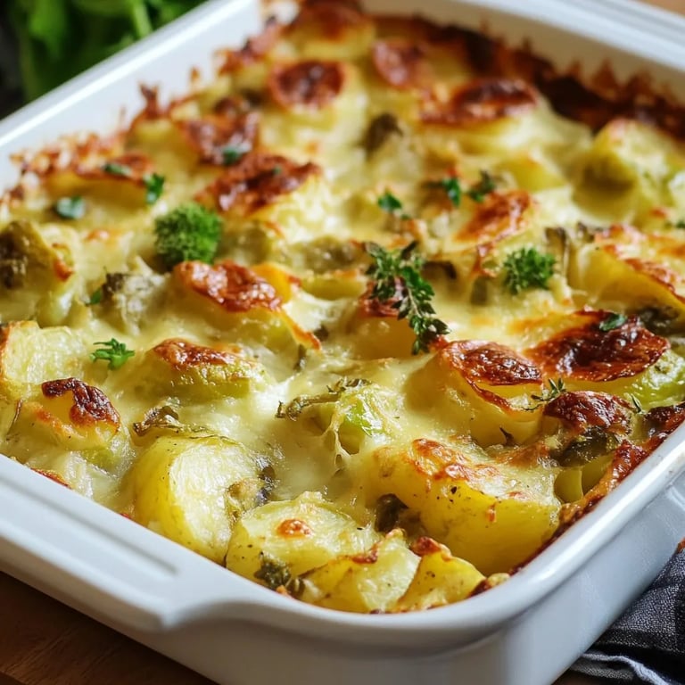 Rosenkohl-Kartoffel-Auflauf