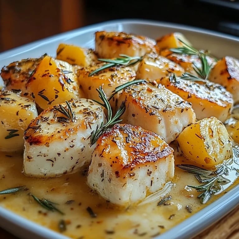Cod & Potatoes in Rosemary Cream Sauce: An Incredible 7-Step Recipe