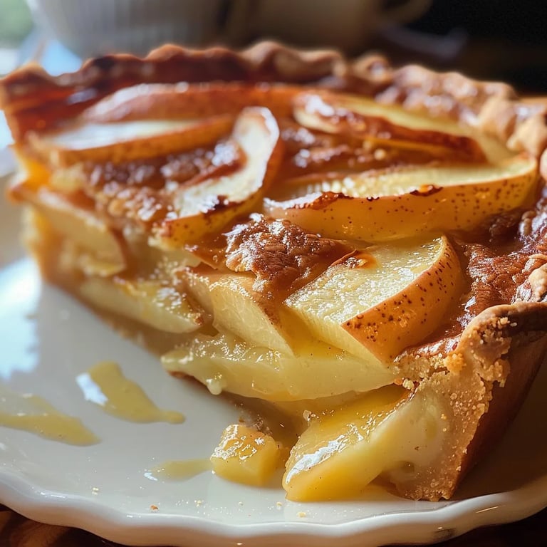 Apple Custard Impossible Pie