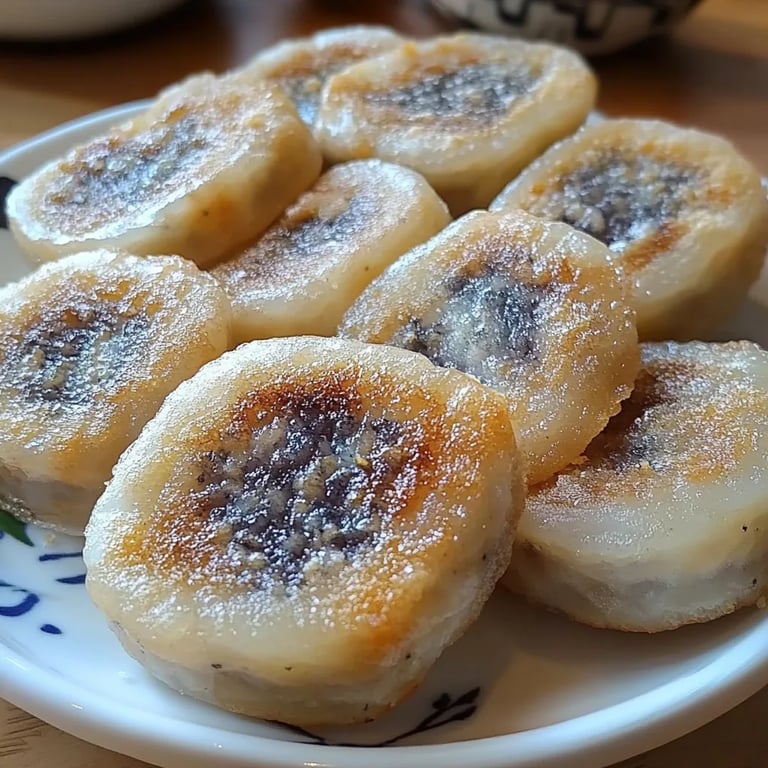 Glutinous Rice Cakes w/ Sweet Sesame Filling: An Amazing Ultimate Recipe