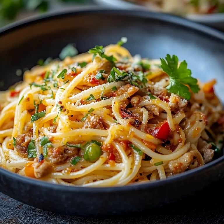 Limetten-Crunch-Nudelsalat