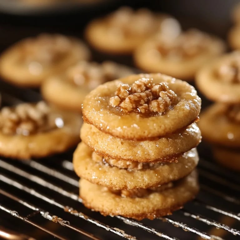 Walnuss Kekse | mit Honig und Karamell