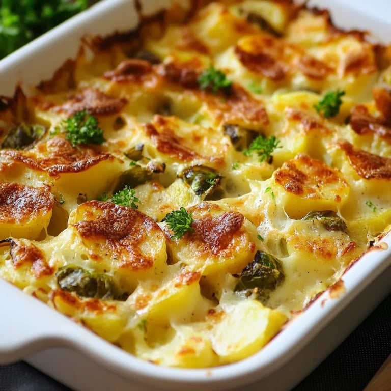 Rosenkohl-Kartoffel-Auflauf