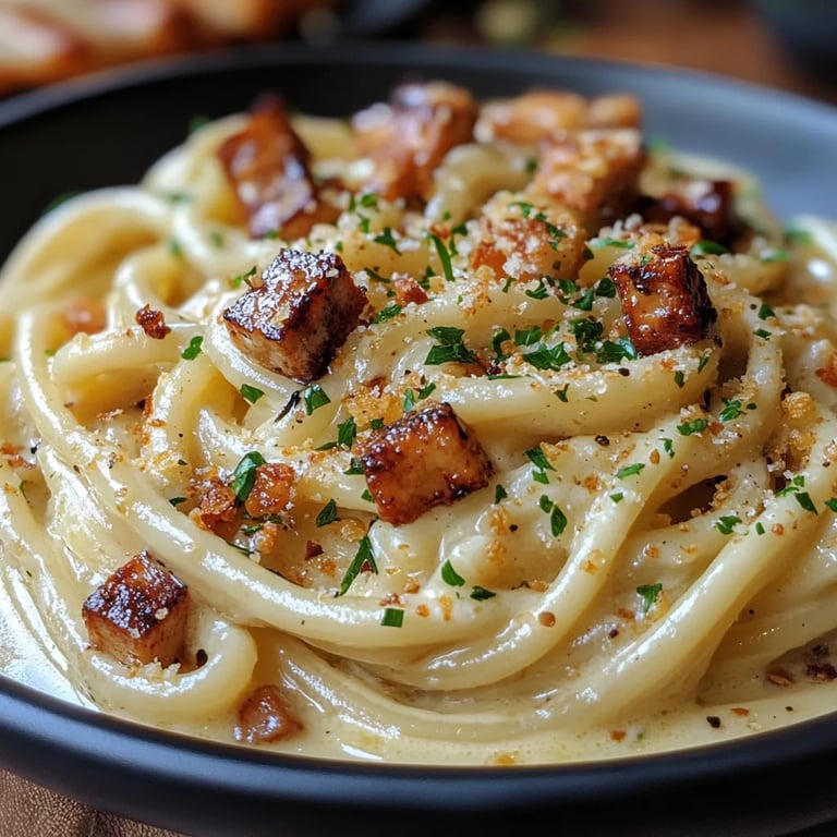 Carbonara de Tofu Ahumado: Una Increíble Receta Última