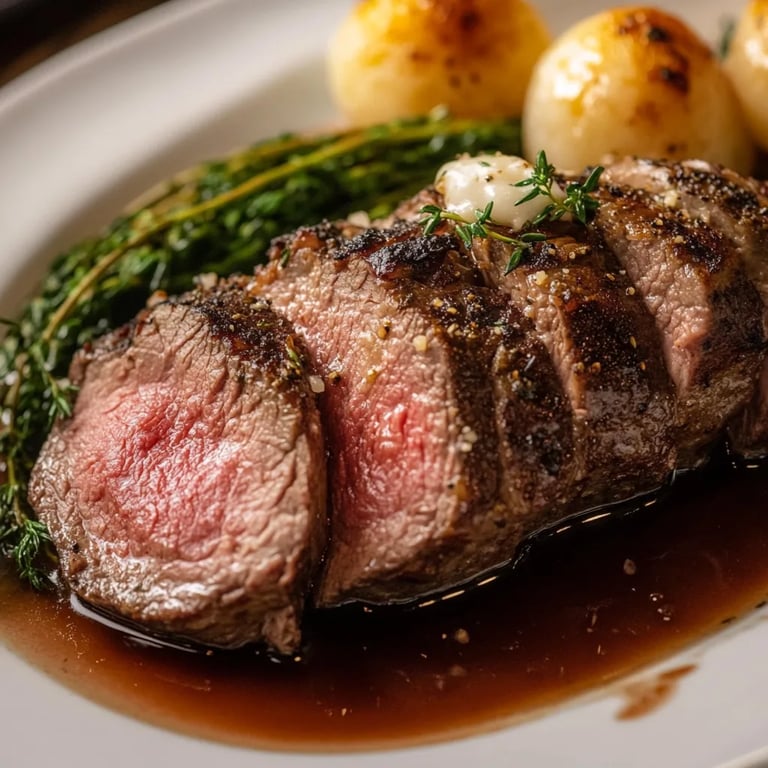 Klassisches Roastbeef mit Meerrettich