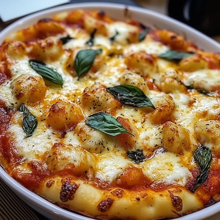 Gnocchi Auflauf Tomate Mozzarella