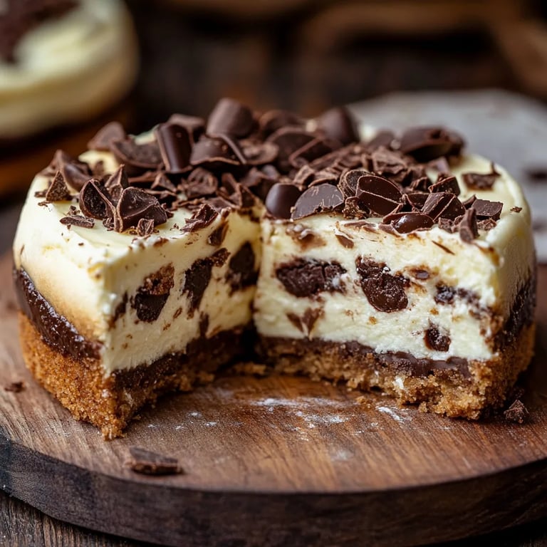 Käsekuchen-gefüllte Schokoladenkekse