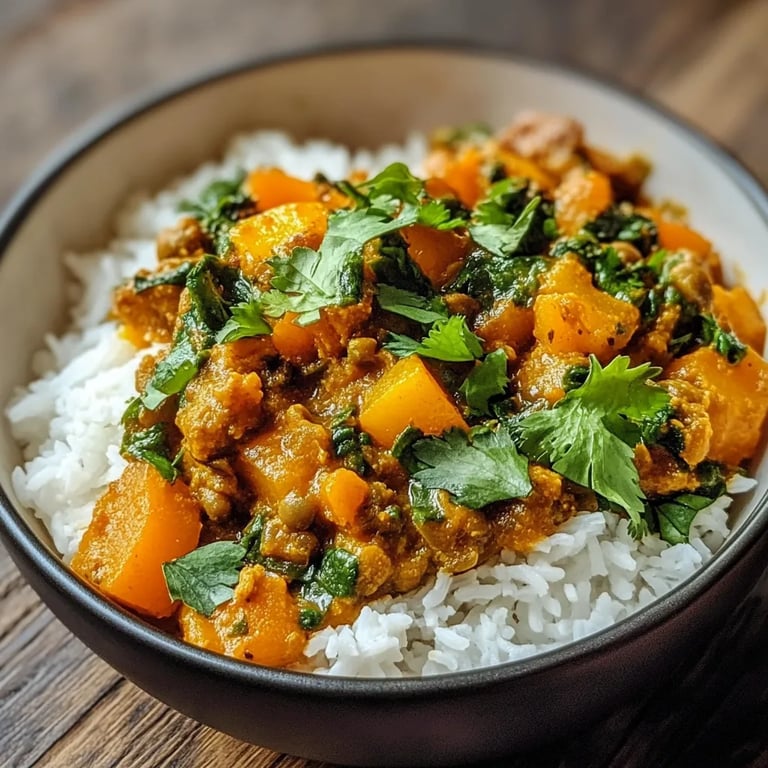 Kürbis-Linsen-Curry