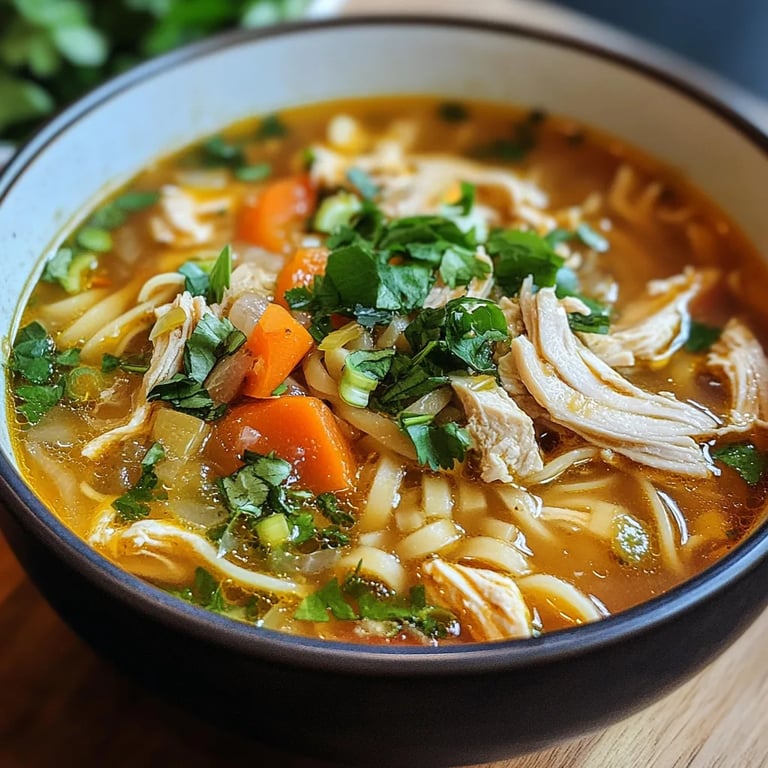 Spicy Chicken Noodle Soup