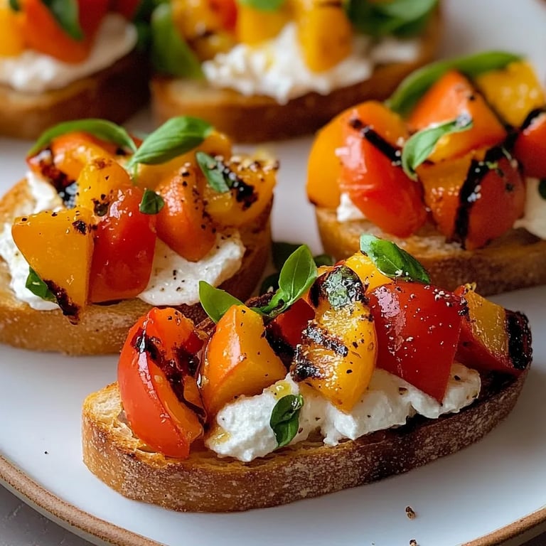 Best Peach Bruschetta With Whipped Ricotta: An Amazing Ultimate Recipe