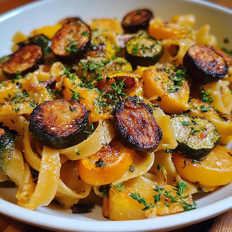 Autumn Sausage Pasta Squash