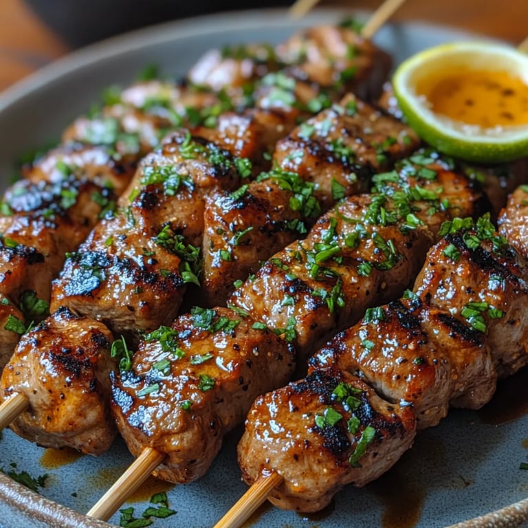 Sesam-Ingwer-Steakspieße mit Erdnusssauce: Ein Unglaubliches Ultimatives Rezept für 4 Personen