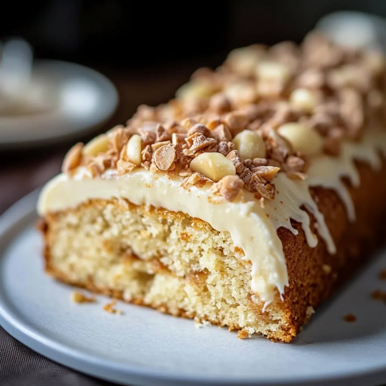 Raffaello-Kuchen mit Kokoscreme und Mandeln