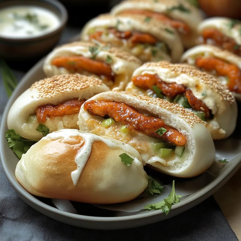 Cheesy Dynamite Chicken Buns