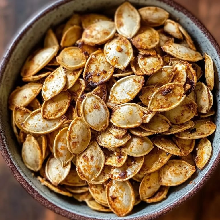 Sweet & Spicy Roasted Pumpkin Seeds