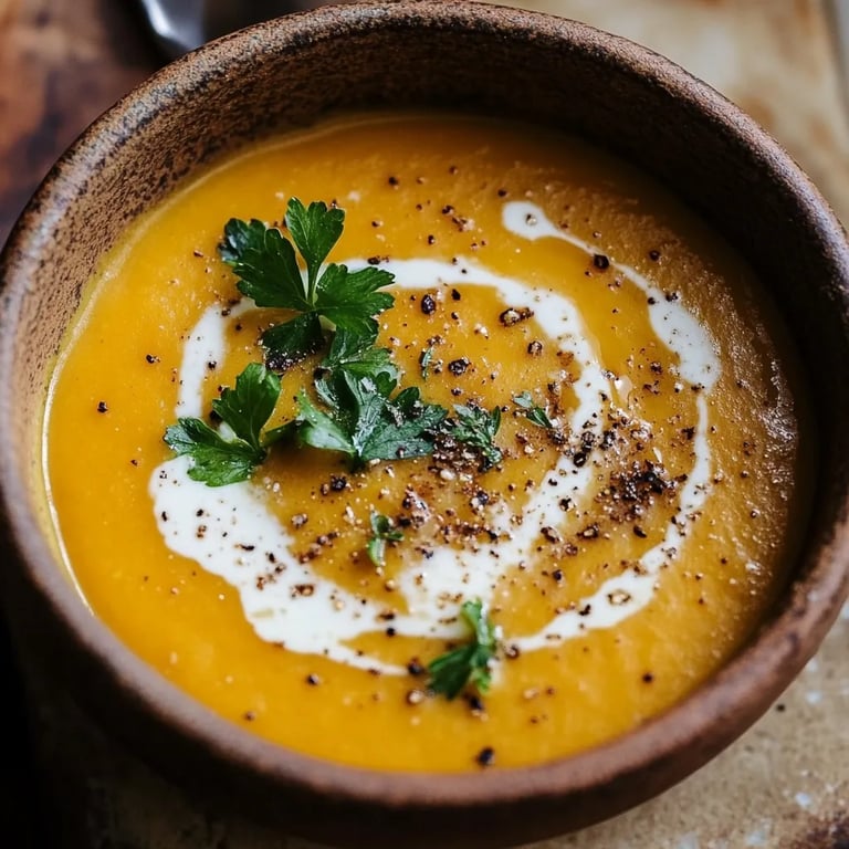 Geröstete Kürbissuppe