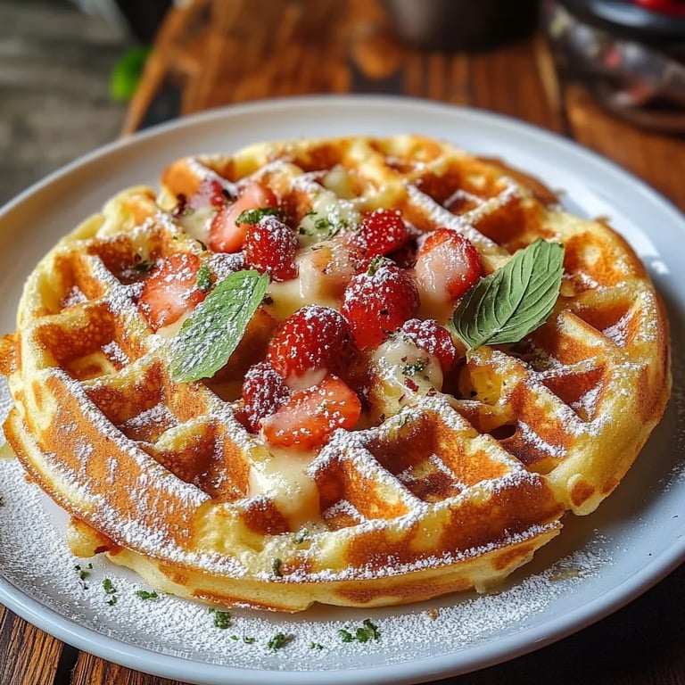 Herzhafte Pizza Waffeln