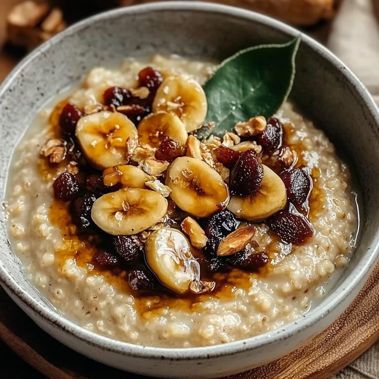 Cremiger Vanilleporridge mit Äpfeln