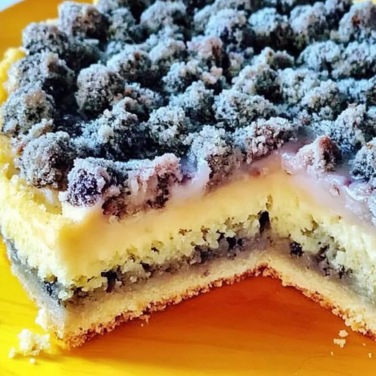 Saftiger Mohnkuchen mit Streuseln