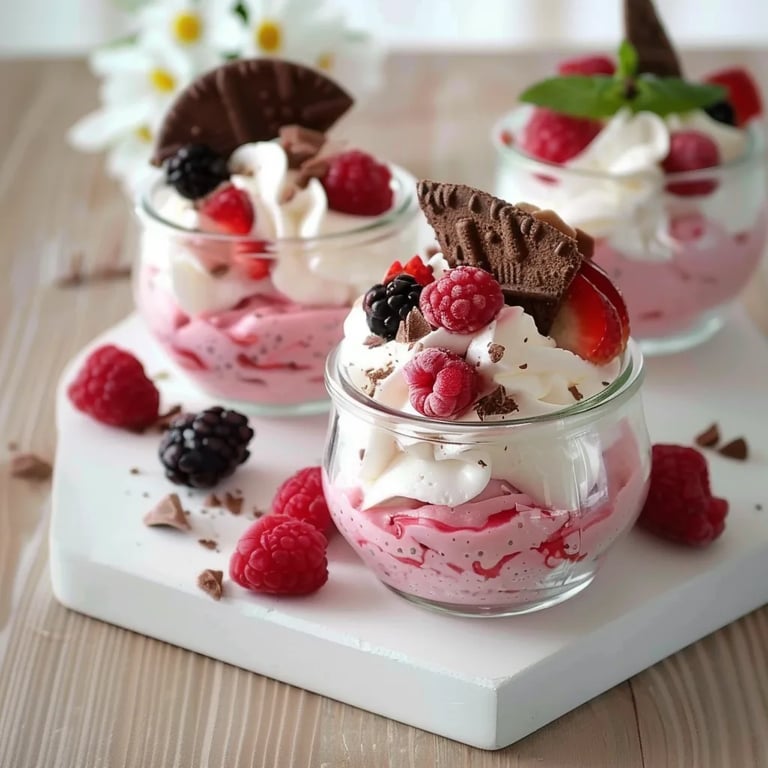 Himbeer-Oreo Nachtisch