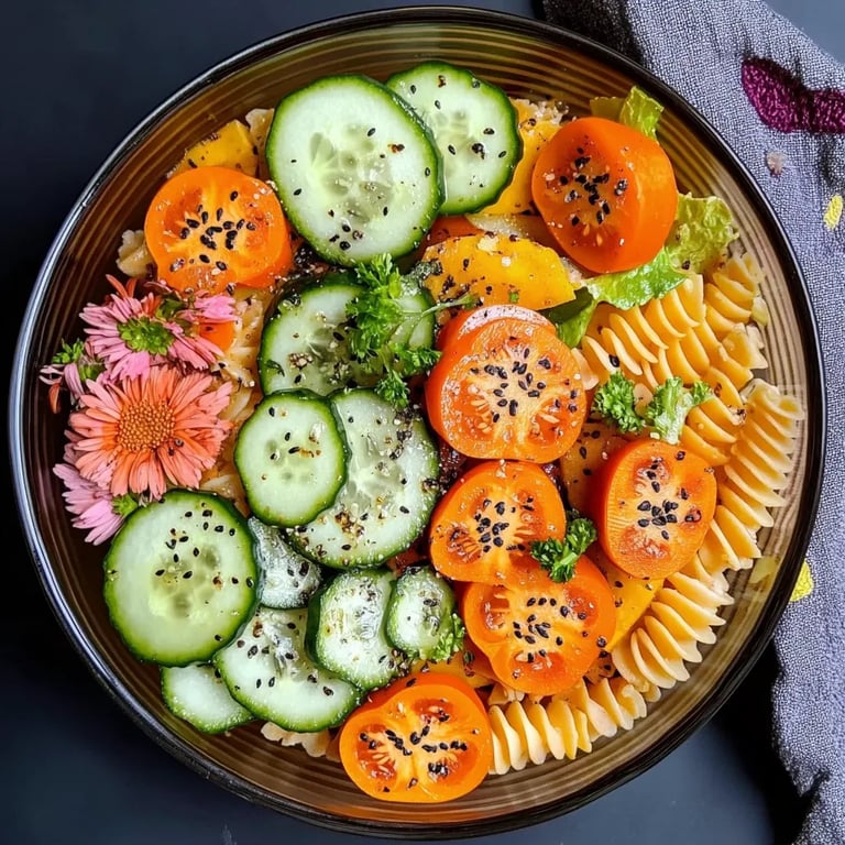 Ensalada de Pasta de Halloween con Pepinos en Forma de Calabaza: Una Increíble Receta Esencial