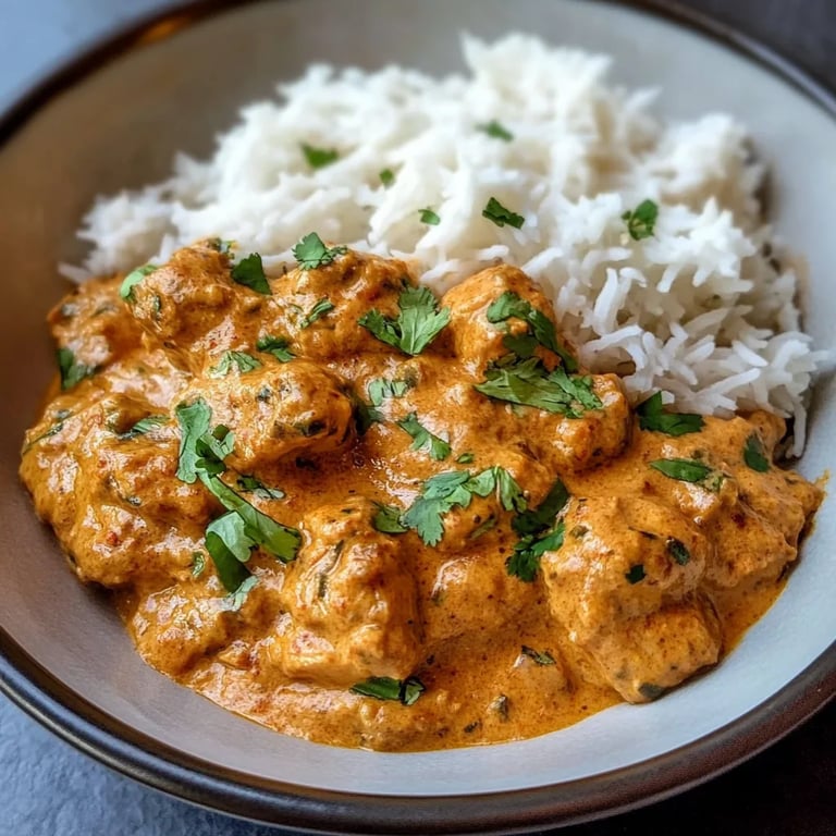 Schnelles und einfaches hausgemachtes Butterhuhn