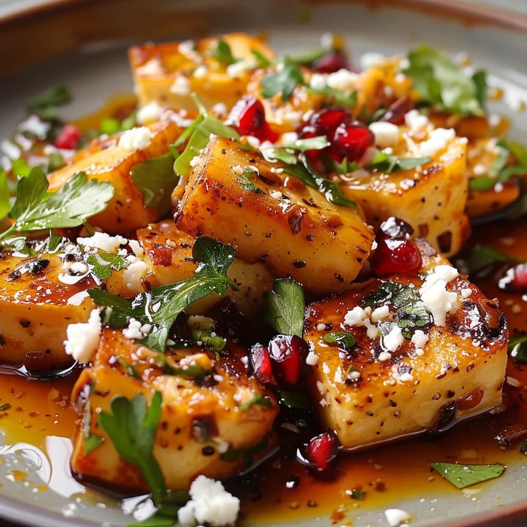 Baked Feta with Pomegranate & Honey