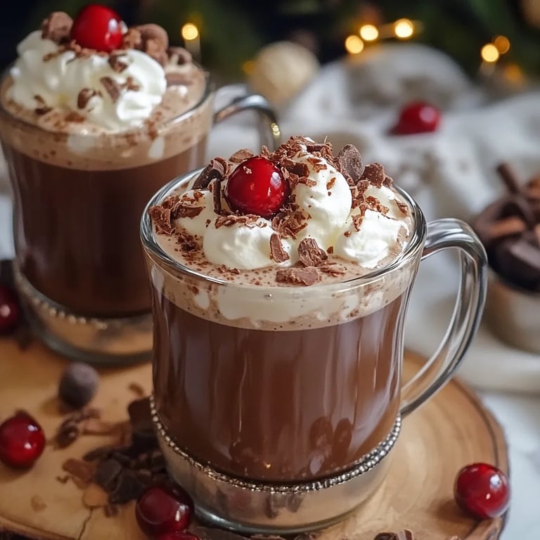 Chocolate Covered Cherry Hot Chocolate