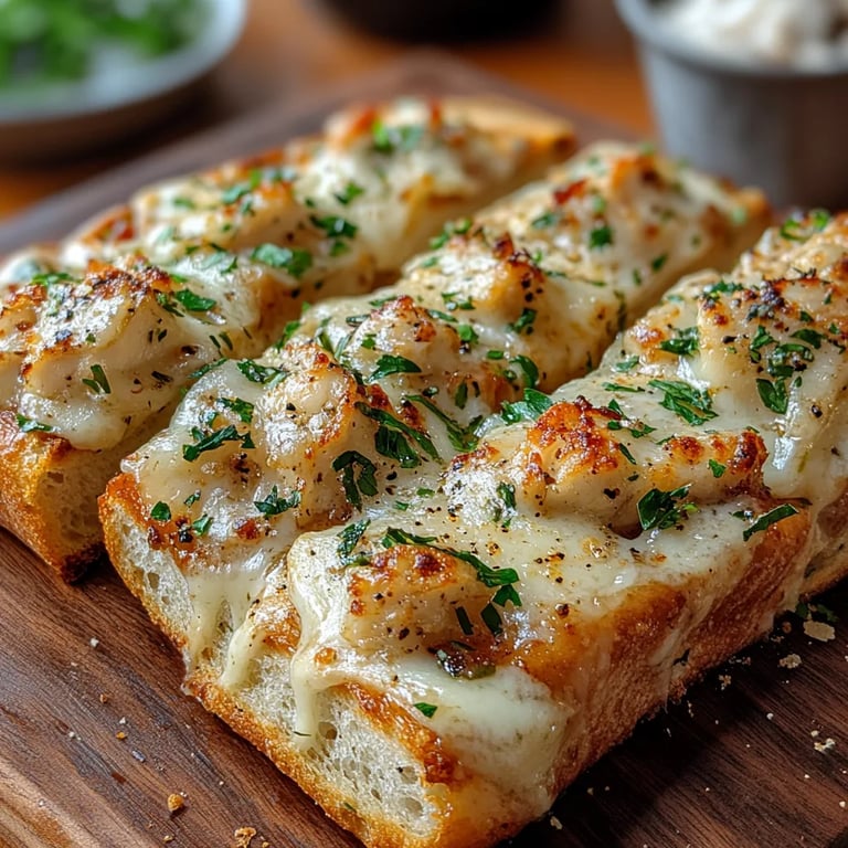 Viral Chicken Alfredo Garlic Bread: An Amazing Ultimate Recipe