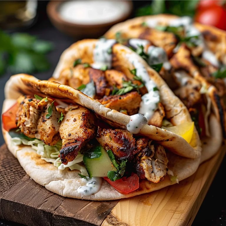 Chicken Shawarma with Garlic Sauce