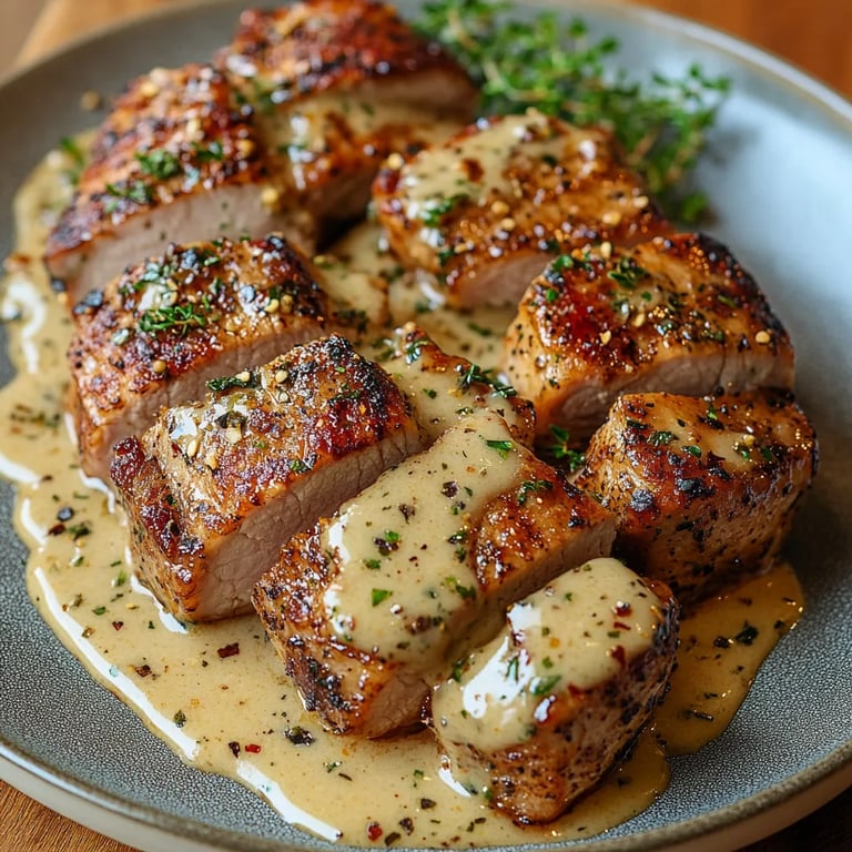 Best-Ever Pork Tenderloin w/ Dijon Cream Sauce: An Incredible 7-Step Recipe