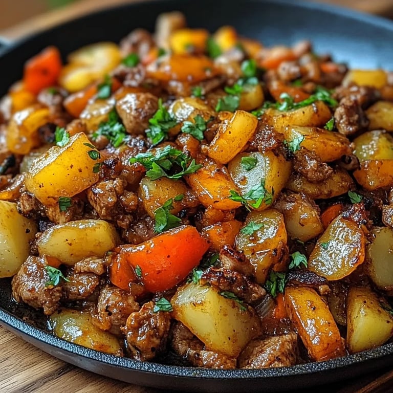 Mexikanische Hackfleisch-Pfanne mit Kartoffeln: Ein Unglaubliches Ultimatives Rezept für 4 Personen