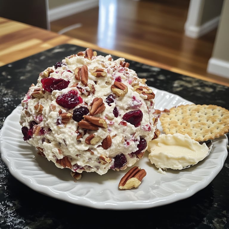 Quick Cranberry-Pecan Cheese Ball