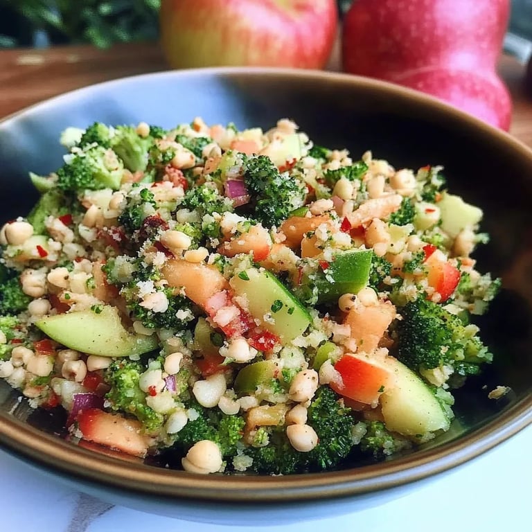 Brokkoli Salat mit Apfel