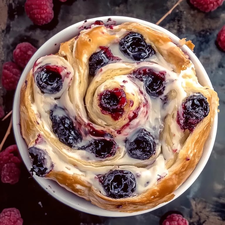 Schwedische Blaubeerschnecken - Zimt