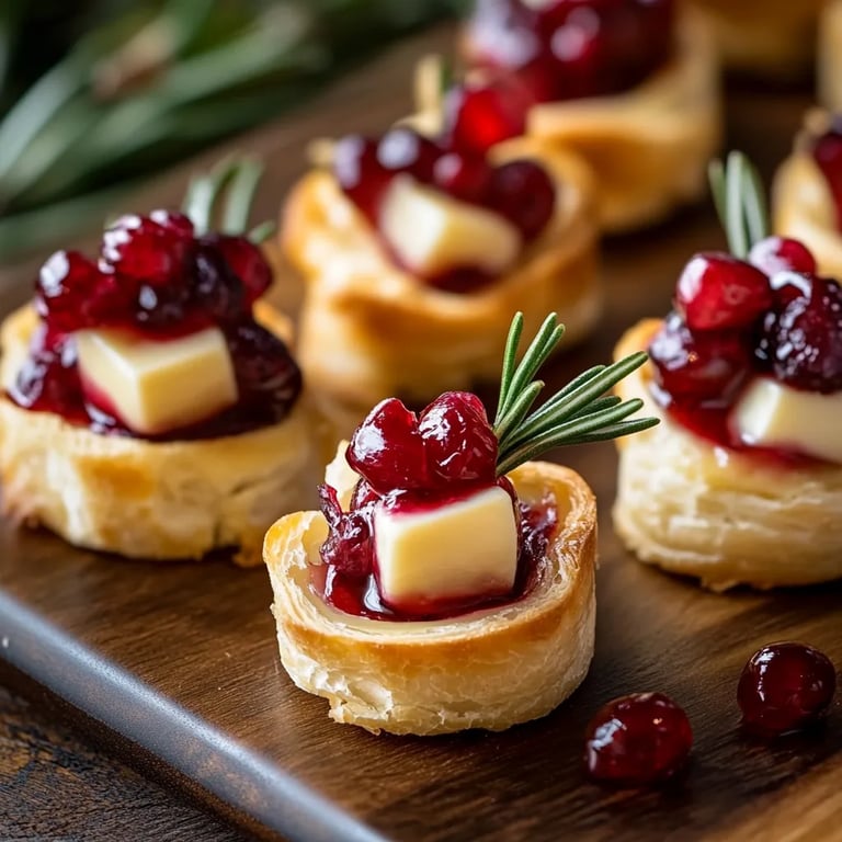 Easy Cranberry Brie Bites