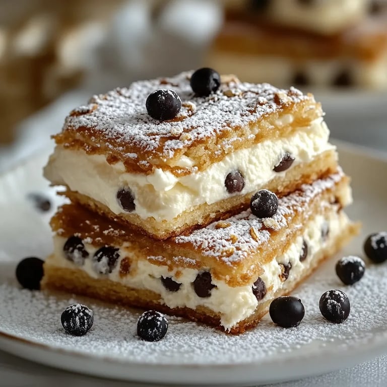 Classic Cannoli Squares